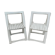 Pair of wooden folding chairs from the 60s