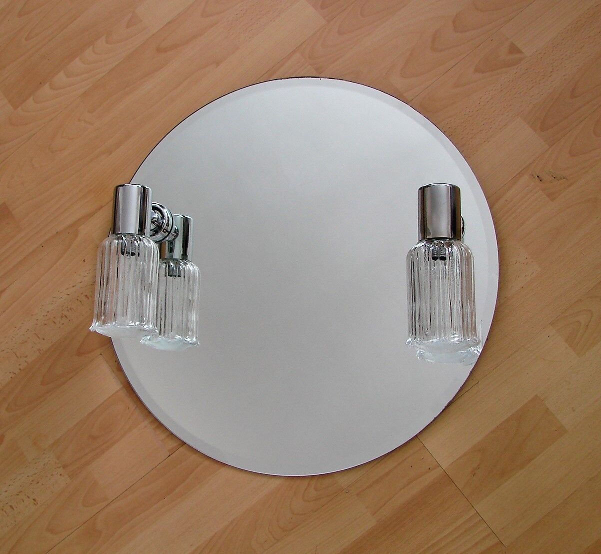 Mirror with sconces, 1980s