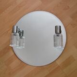 Mirror with sconces, 1980s
