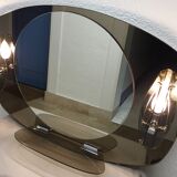 Mirror smoked ice design bright vintage 1970