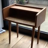 Scandinavian style bedside table in natural wood