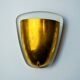 Regency brass wall light, Italy, 1970