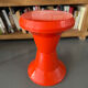 Orange plastic stool Taormina