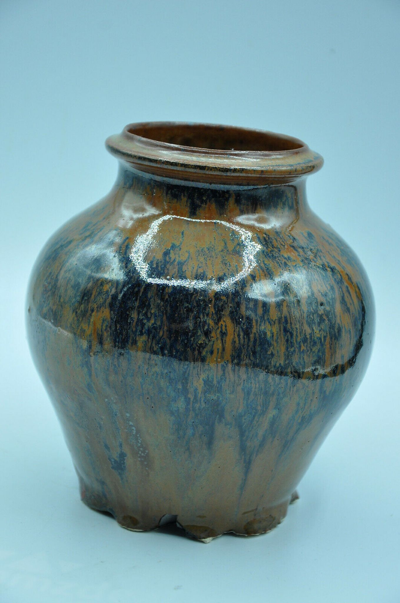 Flamed enamelled vase by Jacques Marchand the tourie collection 1