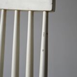 Paire de chaises blanches vintage