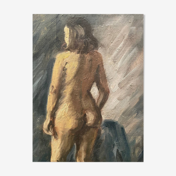 Old female nude painting 20th century