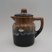 Flamed sandstone teapot France