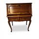 Secrétaire vintage en bois fruitier – Style Louis XV – Avec sa clé