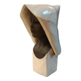 Old Large women's ceramic bust