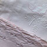 Set of embroidered baby bed sheets