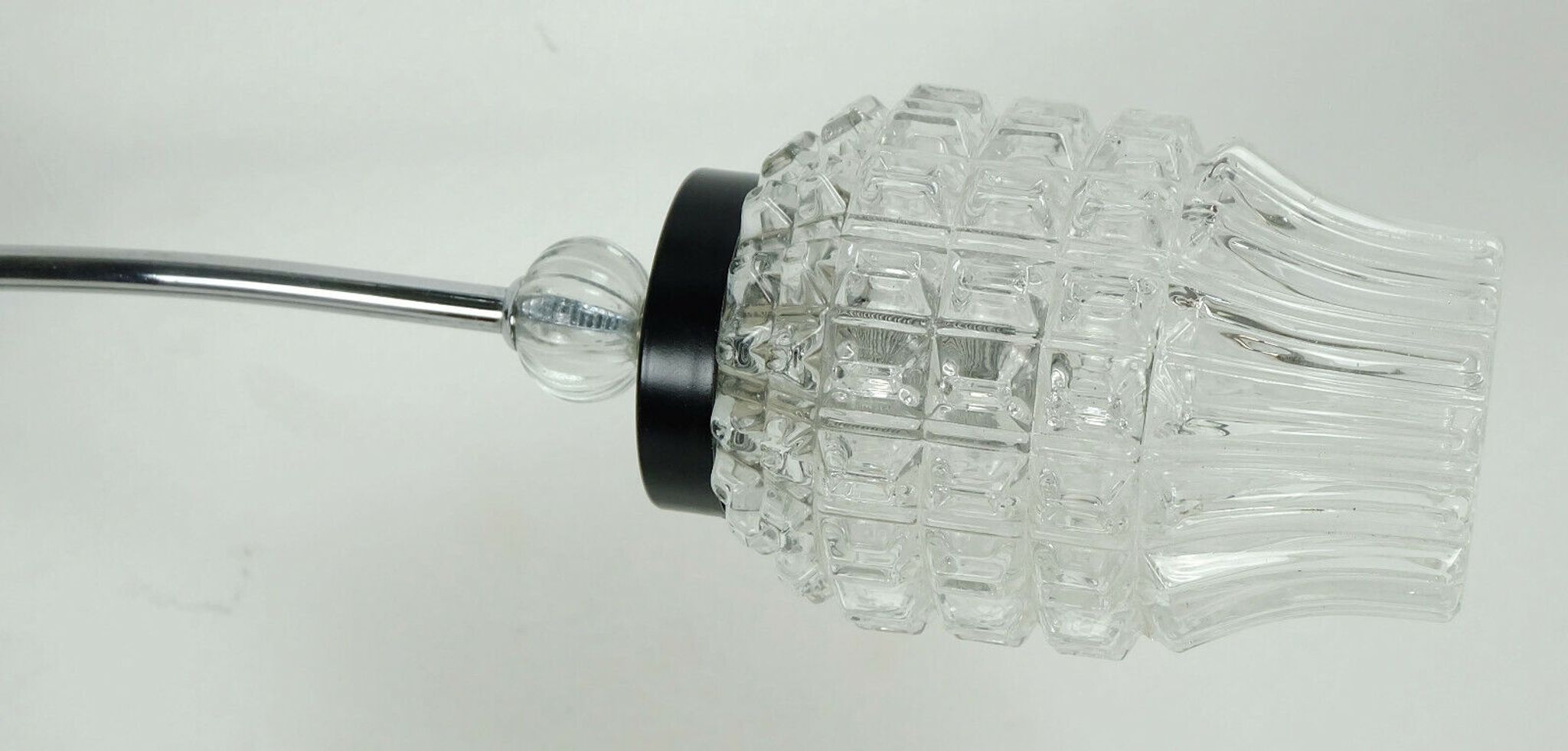 1960's mid century 5-light sputnik spider CEILING LIGHT chrome metal glass
