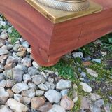 Console in old Empire style with a wooden frame and marble top.