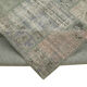 Handwoven turkish contemporary 176 cm x 242 cm grey patchwork carpet