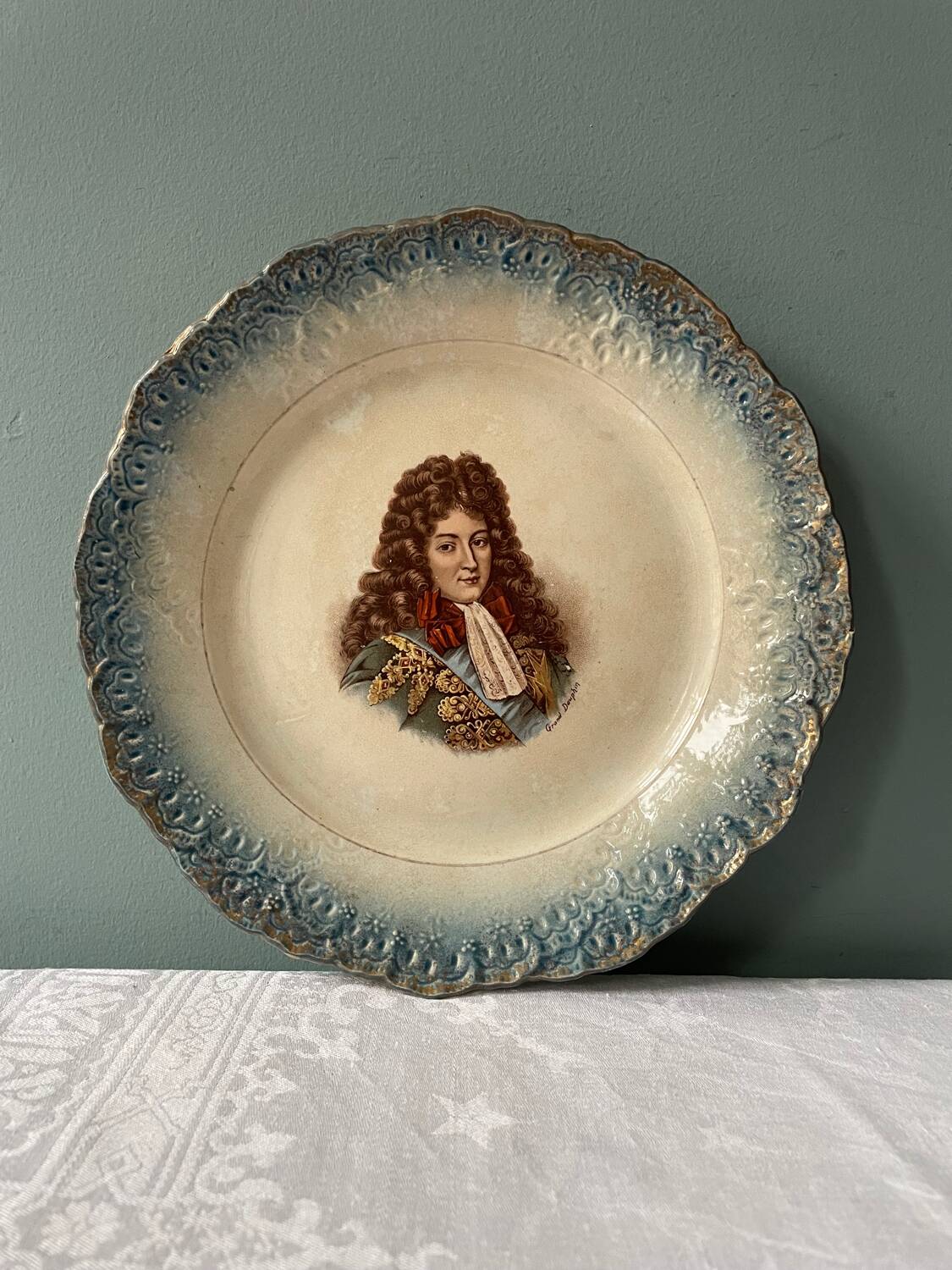 Series of 3 19th century plates Lebacqz and M Bouchart