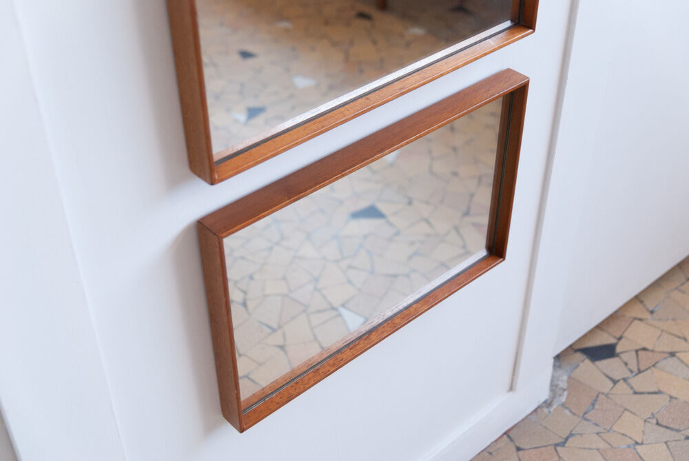 Triptych of modernist mirrors - 125x47cm