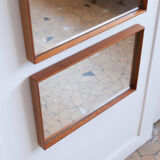 Triptych of modernist mirrors - 125x47cm