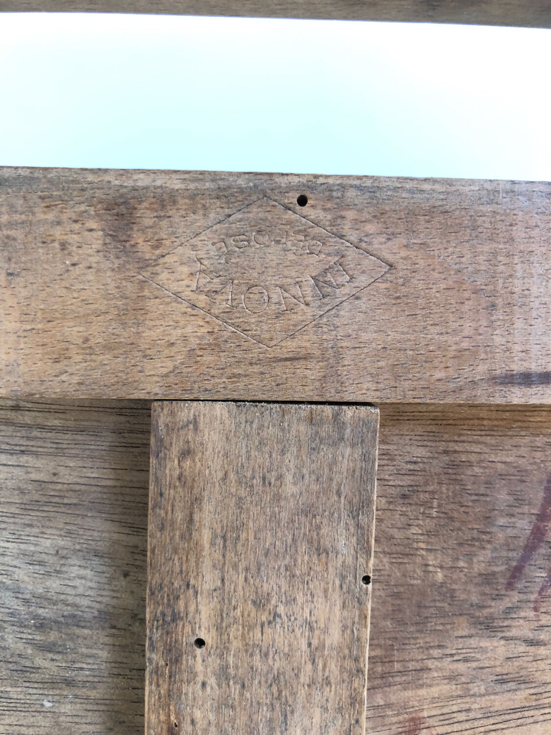 Antique wooden umbrella stand