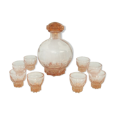 Decanter service & 8 art deco glasses