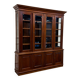 Classic English Bookcase with Glass Doors