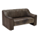 De Sede DS 44 Two-Seater Sofa in Brown Buffalo Leather