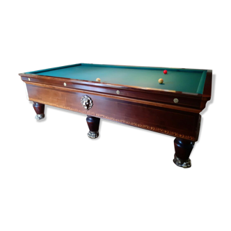 Billard français Charles X du 19éme siècle palissandre et acajou