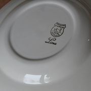6 assiettes creuses Ceranord St Amand à carreaux