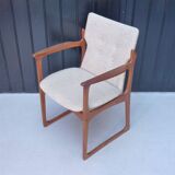 4 Danish chairs in solid treck