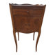 Marquetry bedside table.