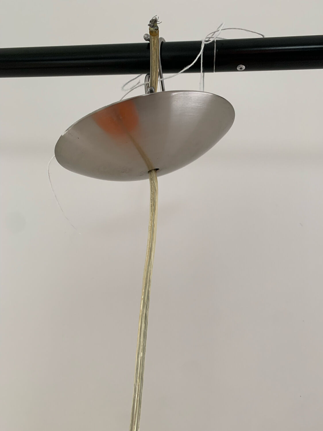 Vintage orange hanging lamp