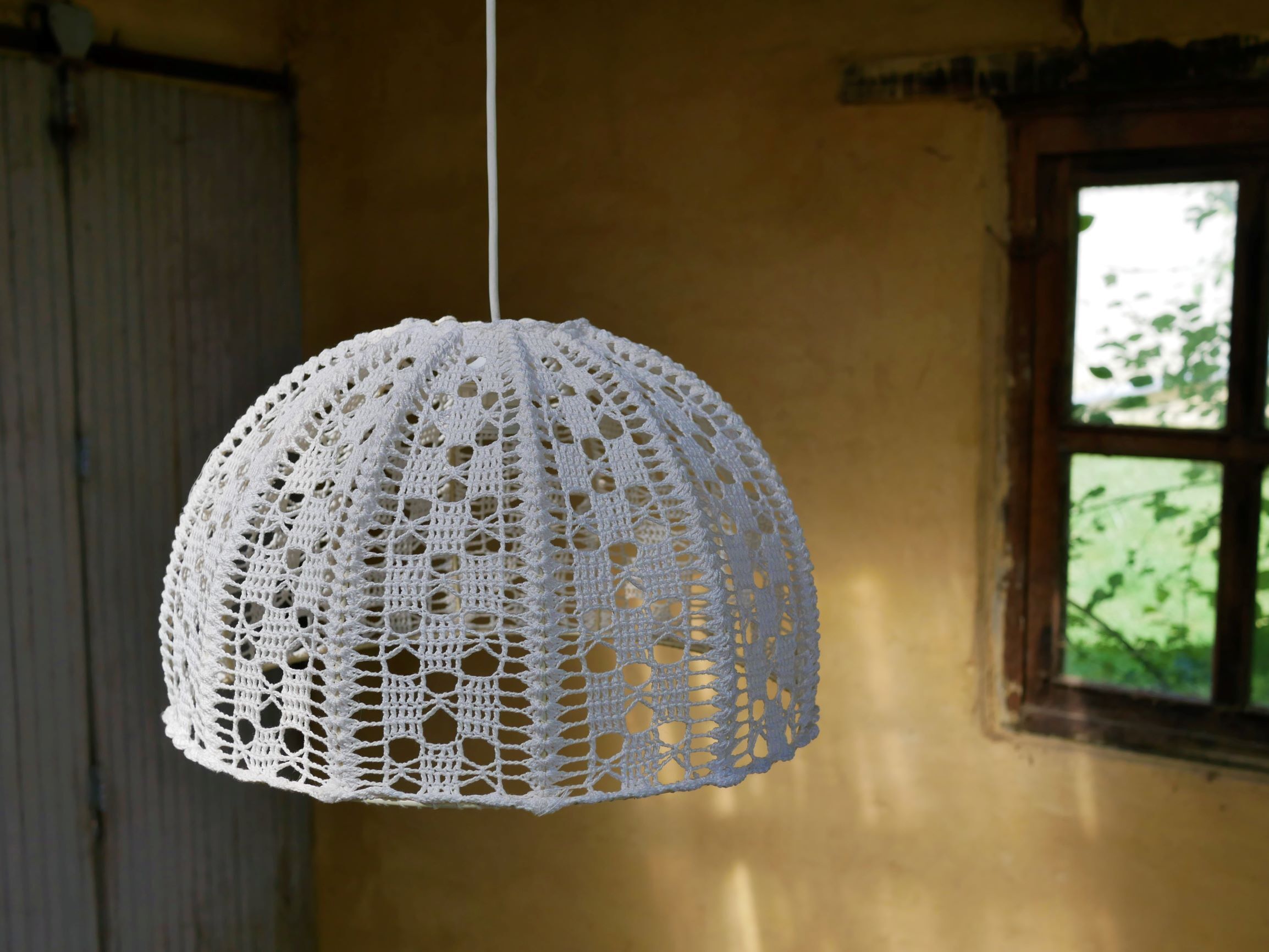 Suspension vintage en coton