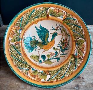 Magnificent Large Decorative Hungarian Plate (Szabó Kinga, Budapest)