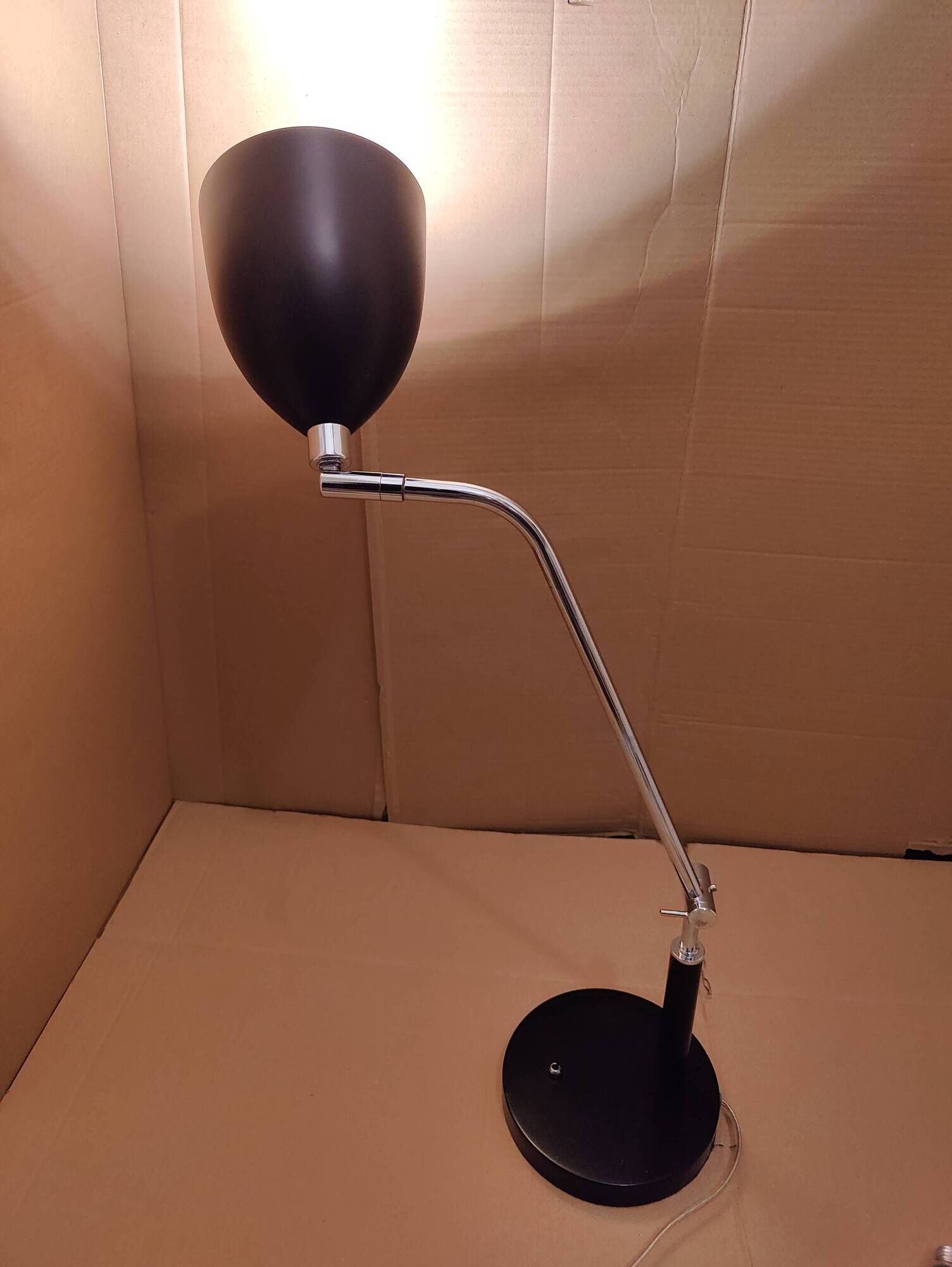 Black minimalist desk lamp MarkSlöjd (Sweden) Fredrikshamn Art Deco