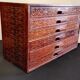 Coffret/ petite commode de mercerie vintage de la marque DMC