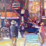 Parisian landscape signed Landauer