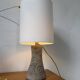 Lampe de bureau ou de table granit pierre sculptée 1970
