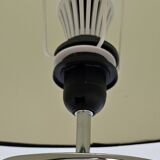 Large vintage silver and black ceramic lamp 120cm