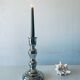 Eglomise glass candle holder