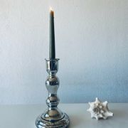 Eglomise glass candle holder