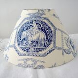 Blue toile de Jouy lampshade