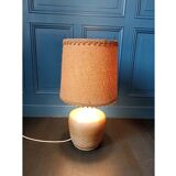 Lampe grès et jute 70'