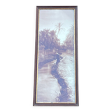 Old photograph from 1920 signed by Alexandre Bourgault, an Orientalist.