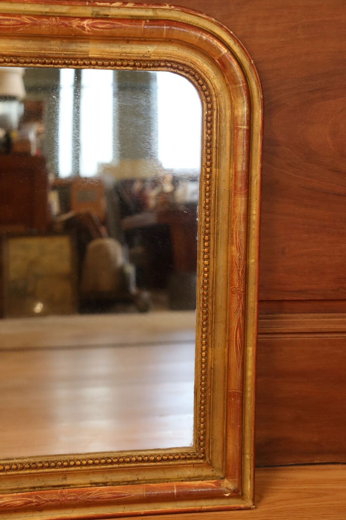 Louis philippe doré gold leaf mirror