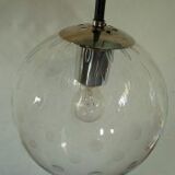 Ceiling light 3 globes in blown glass of the 1970s