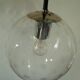 Ceiling light 3 globes in blown glass of the 1970s