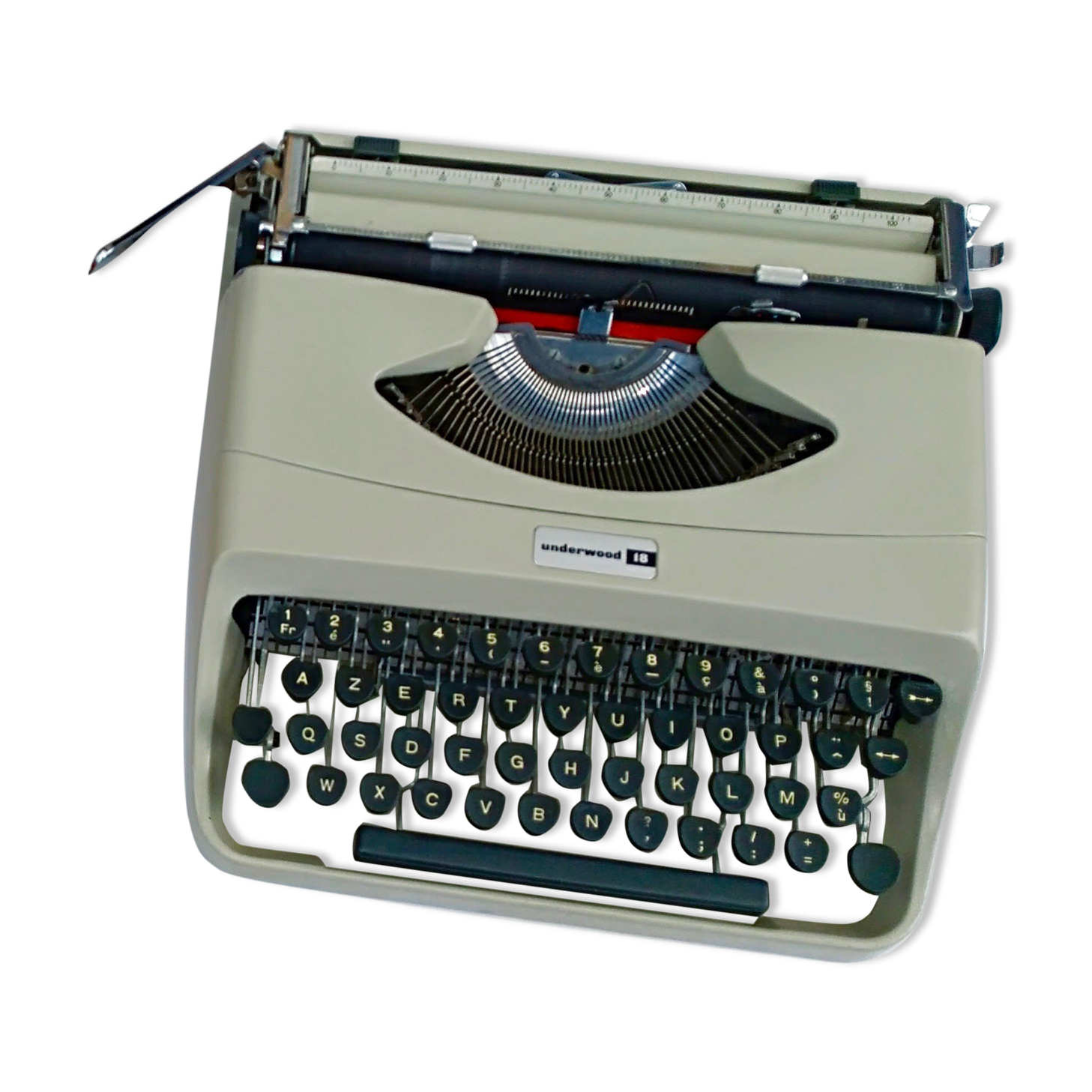 Underwood portable typewriter - satchel
