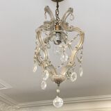 Chandelier in bronze and Crystal