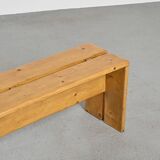 Banc en pin massif, Les Arcs, circa 1973