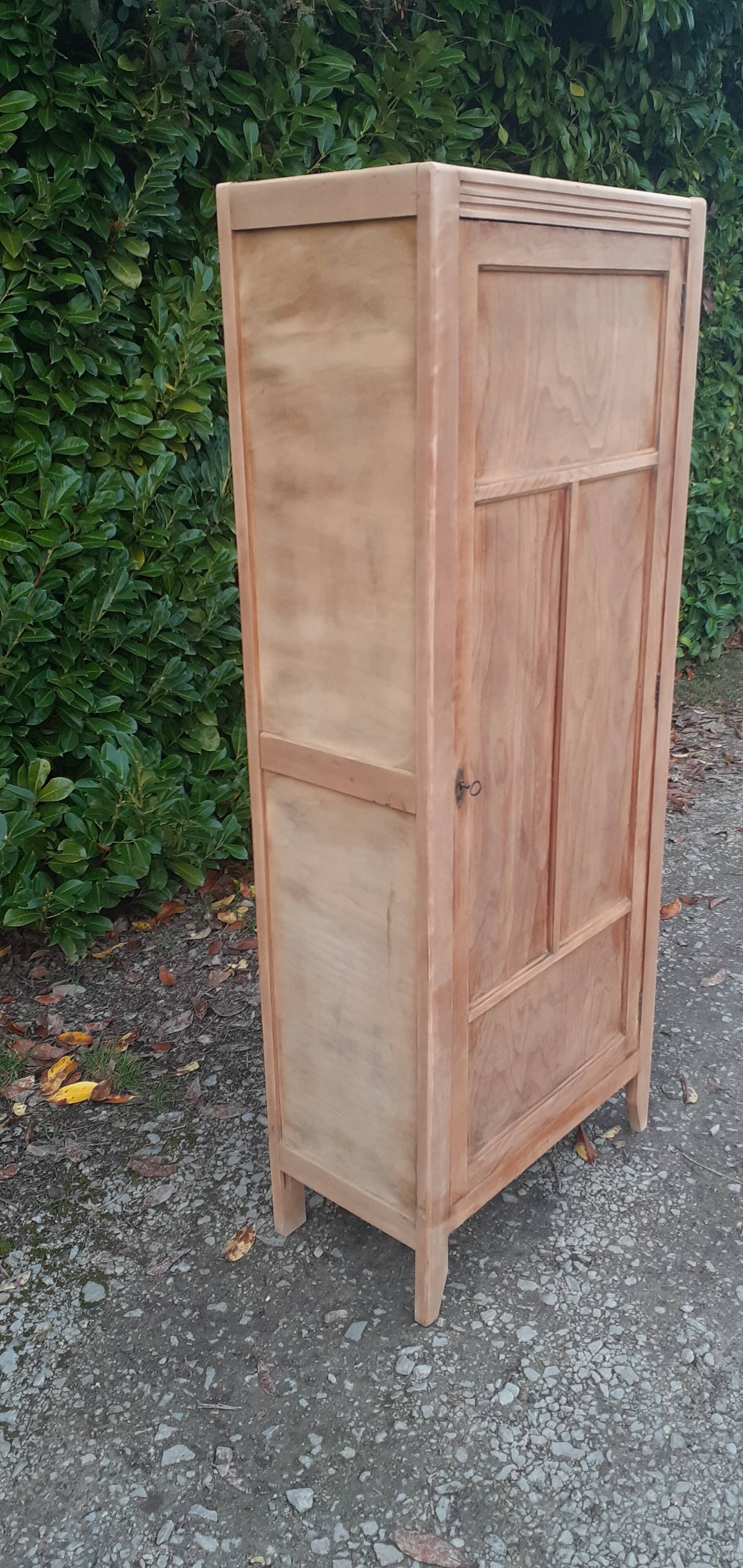 Parisian wardrobe 1 door 1 wardrobe beech raw wood
