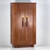 Armoire ancienne en bois à 2 portes, vers 1920