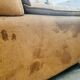 Bogo sofa in leather and suede, by Carlo Bartoli for Rossi di Albizzate